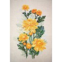Желтые хризантемы Набор для вышивания Марья Искусница