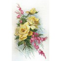 Розы и дицентра по рисунку К. Кляйн Набор для вышивания Марья Искусница