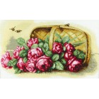  Розы в корзине по картине Пауля де Лонгпре Набор для вышивания Марья Искусница 06.002.04