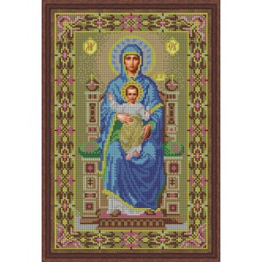 Богородица на престоле Набор для вышивания бисером икона GALLA COLLECTION