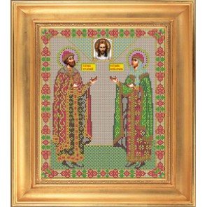 Муромские Набор для вышивания бисером Икона Св. Петр и Феврония GALLA COLLECTION
