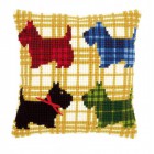 Цветные собачки Набор для вышивания подушки VERVACO