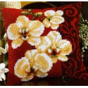 Белая орхидея Набор для вышивания подушки VERVACO