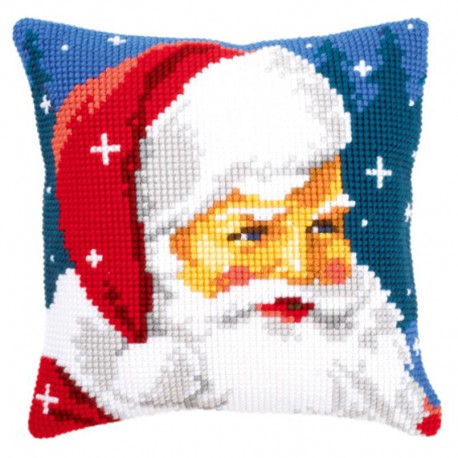 Добрый Санта Клаус Набор для вышивания подушки VERVACO