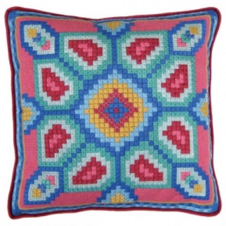 Геометрические цветы Набор для вышивания подушки CANDAMAR DESIGNS