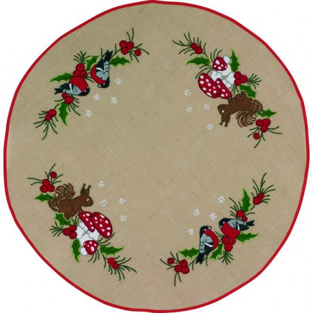 Рождественские сюжеты Набор для вышивания коврика под ёлку PERMIN