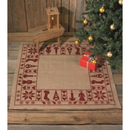 Дух Рождества Набор для вышивания коврика под ёлку PERMIN
