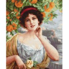 Красавица под апельсиновым деревом Набор для вышивания LUCA-S