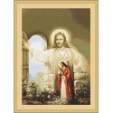 Иисус стучащийся в дверь Набор для вышивания LUCA-S