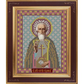 Святой преподобный Сергий Радонежский Комплект для вышивания бисером Икона GALLA COLLECTION