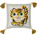 Тигр Набор для вышивания подушки PERMIN