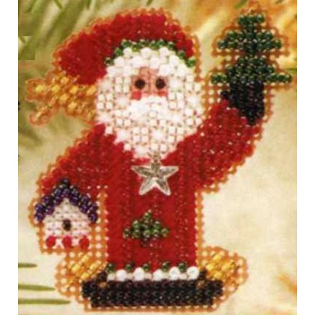 Санта-волшебник Набор для вышивания бисером MILL HILL