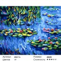 Водяная лилия Раскраска (картина) по номерам на холсте Menglei
