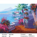 Романтика озеро Комо Раскраска (картина) по номерам на холсте Menglei