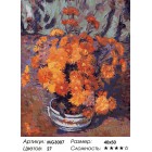 Количество цветов и сложность Ваза с хризантемами ( художник Арман Гийомен) Раскраска (картина) по номерам на холсте Menglei MG3