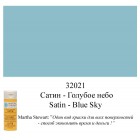 32021 Голубое небо Сатин Акриловая краска Марта Стюарт Martha Stewart Plaid