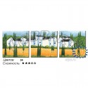 Городок в Провансе Раскраска по номерам на холсте Hobbart