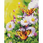  Бабочки на лугу Алмазная мозаика на подрамнике GF1586