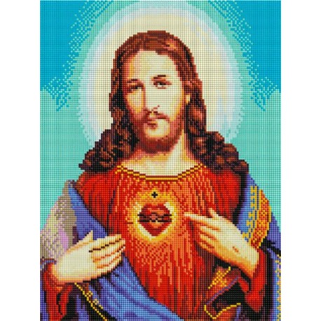 Иисус Христос Алмазная мозаика на подрамнике EF437