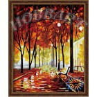 В рамке Осенний этюд Раскраска по номерам на холсте Hobbart HB4050126
