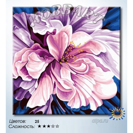 оличсетво цветов и сложность Аромат любви Раскраска по номерам на холсте Hobbart HB4040051-LITE