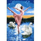  Танец с лебедями Раскраска по номерам на холсте CX3159