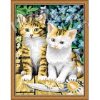В рамке Чудесные котята Раскраска по номерам на холсте Hobbart HB3040033-LITE
