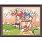 В рамке С любовью по жизни Раскраска по номерам на холсте Hobbart HB3040062