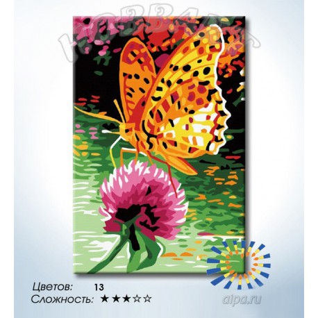 Количество цветов и сложность В поисках нектара Раскраска по номерам на холсте Hobbart HB2030092-LITE