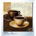 Кофейная пара Раскраска по номерам на холсте Hobbart