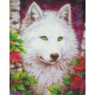  Белый волк Алмазная мозаика на подрамнике GF2089