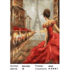 Количество цветов и сложность Однажды в Париже Раскраска картина по номерам на холсте RDG-3026