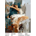 Легкость балерины Раскраска картина по номерам на холсте