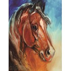  Рыжий конь Раскраска мини по номерам KH0053