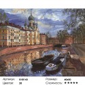 Каналы Санкт-Петербурга Раскраска картина по номерам на холсте