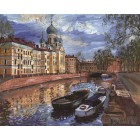  Каналы Санкт-Петербурга Раскраска картина по номерам на холсте KH0143