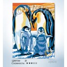 Количество цветов и сложность Пингвины Раскраска по номерам на холсте Hobbart HB3040032-Lite