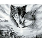 Раскладка Волчья любовь Алмазная вышивка (мозаика) Гранни