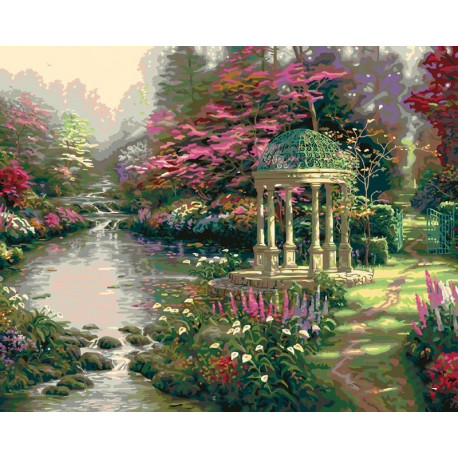 Умиротворенный сад Раскраска картина по номерам Plaid