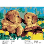 Количество цветов и сложность Милые щенки Раскраска картина по номерам акриловыми красками на холсте Menglei Z-EX5001
