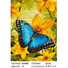 Количество цветов и сложность Бабочка на желтом цветке Раскраска картина по номерам акриловыми красками на холсте Menglei Z-EX50
