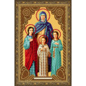 Вера, Надежда, Любовь и мать их София Алмазная частичная мозаика на подрамнике Color Kit