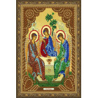 В рамке Святая Троица Алмазная частичная мозаика на подрамнике Color Kit IK011