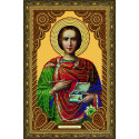Святой Великомученик Целитель Пантелеймон Алмазная частичная мозаика на подрамнике Color Kit