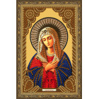 В рамке Умиление Пресвятой Богородицы Алмазная частичная мозаика на подрамнике Color Kit IK013