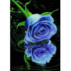  Роза синяя Алмазная вышивка мозаика HS-8020