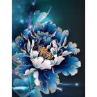  Голубая хризантема Алмазная вышивка мозаика HS-8088