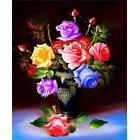  Разноцветные розы Алмазная вышивка мозаика HS-8216