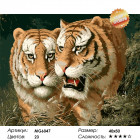 Количество цветов и сложность Любовь тигра Раскраска картина по номерам на холсте MG6047