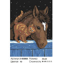 Лошадь и кот Раскраска картина по номерам на холсте